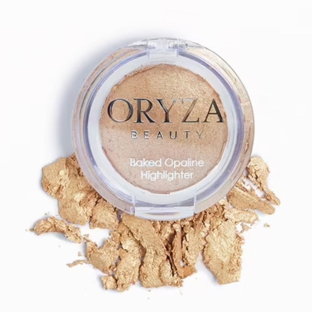 ORYZA Baked Opaline Highlighter in Sunkissed